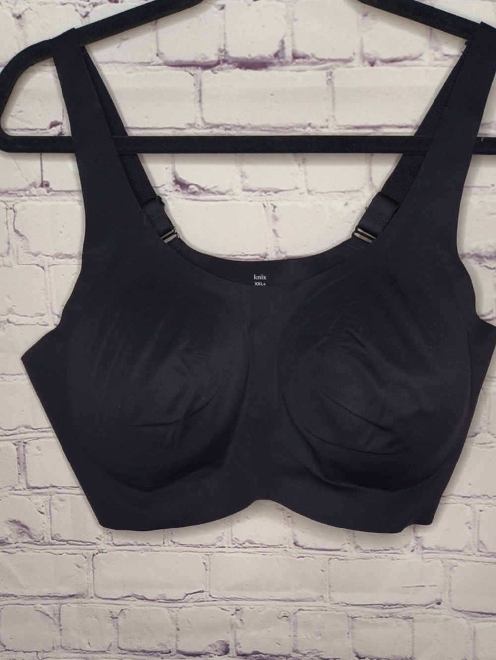 Knix Black Wireless Comfort Bra adjustable Straps No Padding Size XXL+ AE